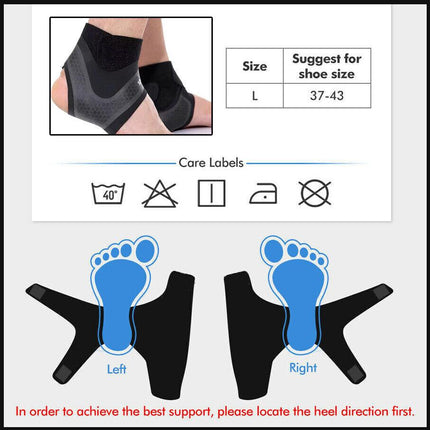 AOLIKESAdjustable Sports Elastic Ankle Brace Support Compression Protector Wrap - Aimall