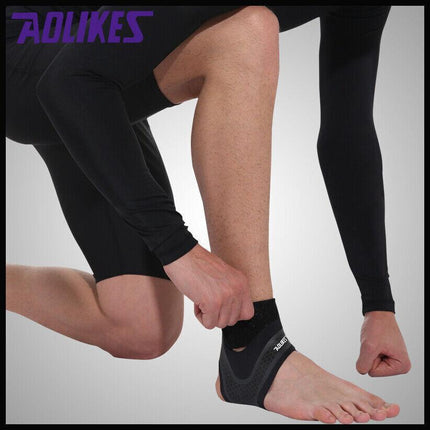 AOLIKESAdjustable Sports Elastic Ankle Brace Support Compression Protector Wrap - Aimall