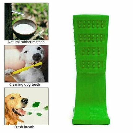 Dog Toothbrush Toy Clean Teeth Brushing Stick Pet Brush Mouth Chewing Clean DMAU - Aimall