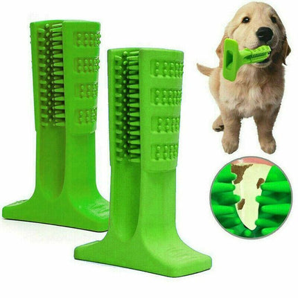 Dog Toothbrush Toy Clean Teeth Brushing Stick Pet Brush Mouth Chewing Clean DMAU - Aimall