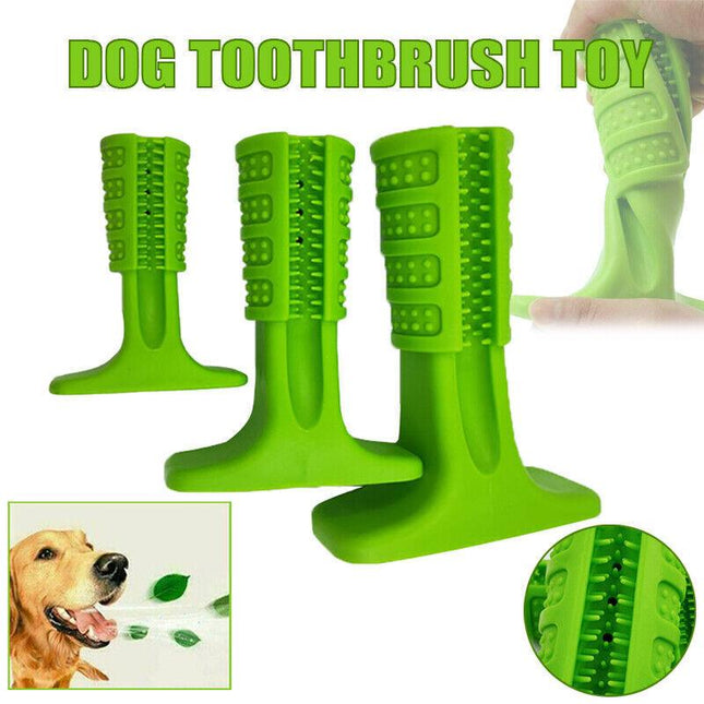 Dog Toothbrush Toy Clean Teeth Brushing Stick Pet Brush Mouth Chewing Clean DMAU - Aimall