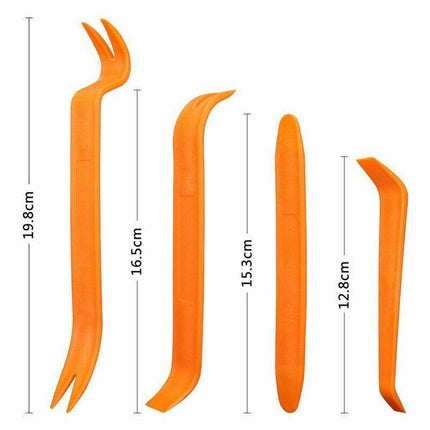 4X Plastic Car Radio Door Clip Panel Trim Dash Audio Removal Installer Pry Tool - Aimall
