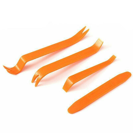 4X Plastic Car Radio Door Clip Panel Trim Dash Audio Removal Installer Pry Tool - Aimall