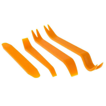 4X Plastic Car Radio Door Clip Panel Trim Dash Audio Removal Installer Pry Tool - Aimall