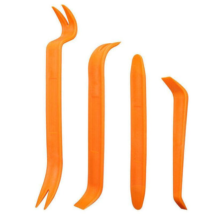 4X Plastic Car Radio Door Clip Panel Trim Dash Audio Removal Installer Pry Tool - Aimall