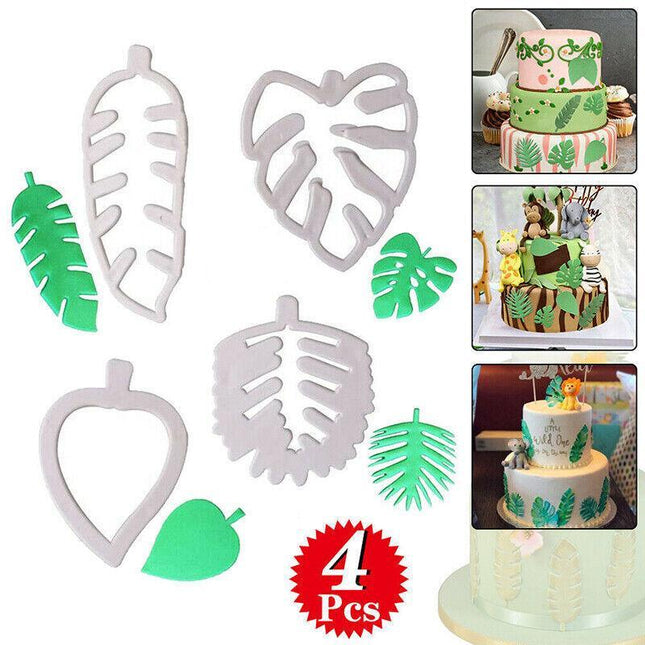 Palm Tree Turtle Leaf Cookies Biscuit Cutter Fondant Mould Cake Sugarcraft Mold - Aimall
