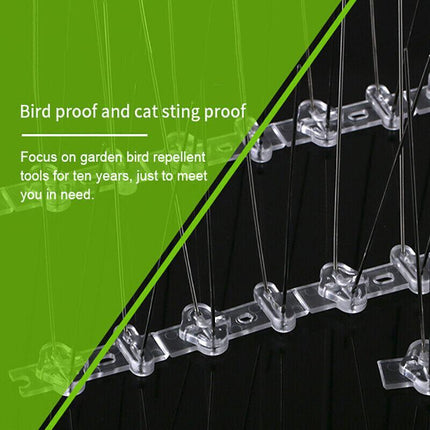 Lambu 10x 50cm Anti Bird Spikes Pigeon Deterrent Repellent Bird Sting Stainless - Aimall