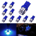15 Pcs T10 LED W2W 5SMD Car Wedge Tail Parking Plate Light Bulb 12V BLUE AU - Aimall