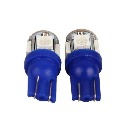 15 Pcs T10 LED W2W 5SMD Car Wedge Tail Parking Plate Light Bulb 12V BLUE AU - Aimall