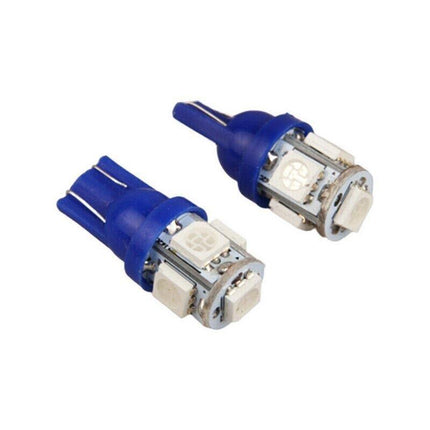 15 Pcs T10 LED W2W 5SMD Car Wedge Tail Parking Plate Light Bulb 12V BLUE AU - Aimall