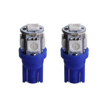 15 Pcs T10 LED W2W 5SMD Car Wedge Tail Parking Plate Light Bulb 12V BLUE AU - Aimall