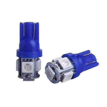 15 Pcs T10 LED W2W 5SMD Car Wedge Tail Parking Plate Light Bulb 12V BLUE AU - Aimall