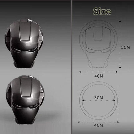 Iron Man Car Start Stop Push Switch Button Cover 3D Car Interior Accessories AU - Aimall