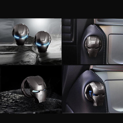 Iron Man Car Start Stop Push Switch Button Cover 3D Car Interior Accessories AU - Aimall