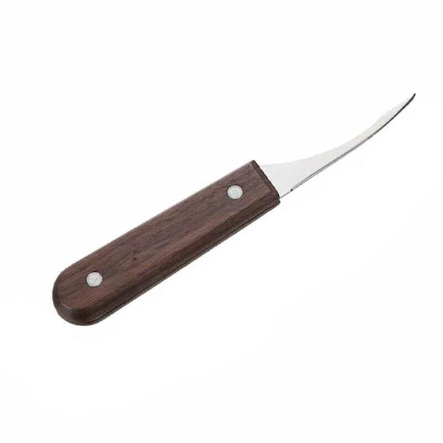 Stainless Steel Shrimp Cleaner Cutter Opener Wooden Handle Prawn Peeler Kitchen - Aimall