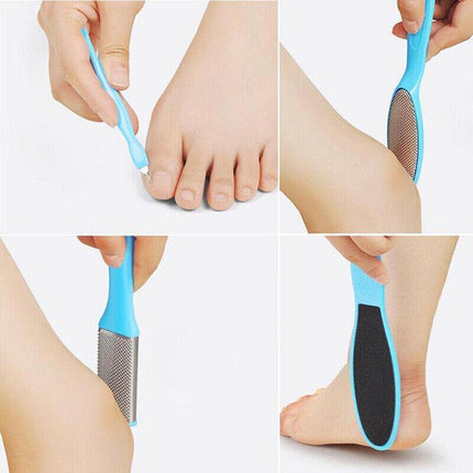 8pcs Manicure Foot Rasp File Hard Dead Skin Remover Pedicure Peeling Tools Kit - Aimall