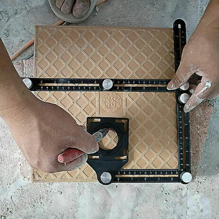 Universal Angularizer Ruler Multi Angle Measuring Template Tool Hole Locator AU - Aimall
