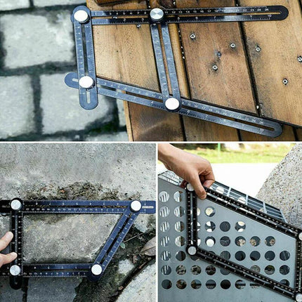Universal Angularizer Ruler Multi Angle Measuring Template Tool Hole Locator AU - Aimall