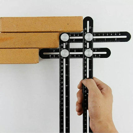Universal Angularizer Ruler Multi Angle Measuring Template Tool Hole Locator AU - Aimall
