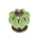 Pumpkin Ceramic Vintage Door Knobs Cabinet Drawer Cupboard Kitchen Pull Handle - Aimall