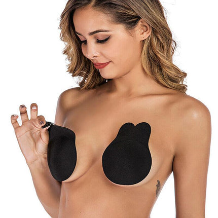 Invisible Silicone Bra Rabbit Strapless Self-Adhesive Lift Up Nipple Cover AU - Aimall