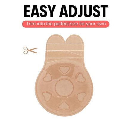 Invisible Silicone Bra Rabbit Strapless Self-Adhesive Lift Up Nipple Cover AU - Aimall