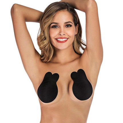 Invisible Silicone Bra Rabbit Strapless Self-Adhesive Lift Up Nipple Cover AU - Aimall
