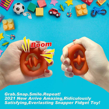 Tool Autism Grip Play Strength Hand Sensory Snap Fidget Toy Squeeze Snappers AU - Aimall
