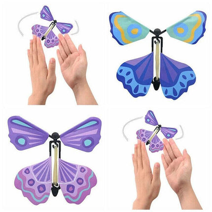 Up to 100x Magic Flying Butterfly Toy Anniversary Greeting Card Birthday Wedding - Aimall
