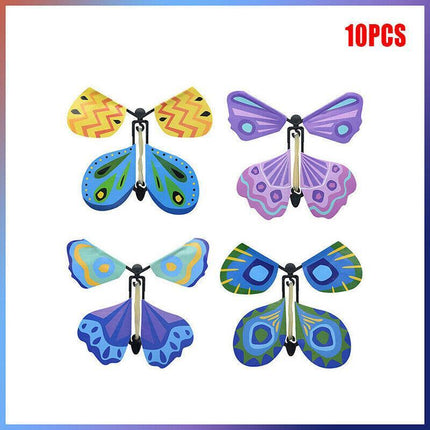 Up to 100x Magic Flying Butterfly Toy Anniversary Greeting Card Birthday Wedding - Aimall