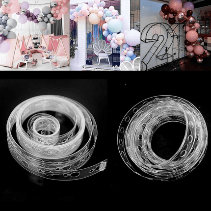 5M Balloon Decorate Strip Arch Garland Connect Chain DIY Tape Party Bar Decor AU - Aimall