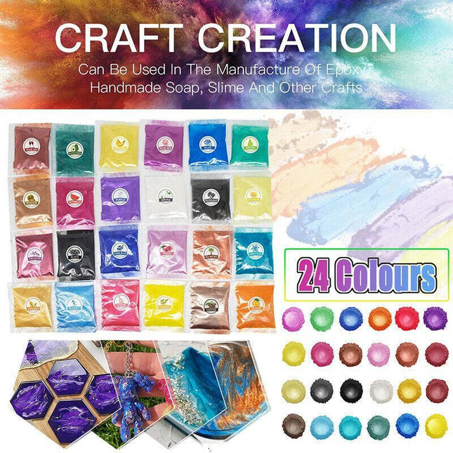 Mica Pigment Pearl Powder Resin Epoxy Premium Soaps Candle Bath Bomb Art Craft - Aimall