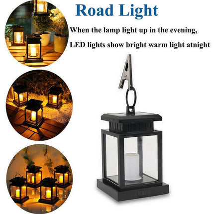 Solar Retro Classic Decorative Lamp Outdoor Waterproof Leds Hanging Light AU - Aimall