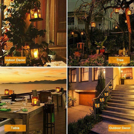 Solar Retro Classic Decorative Lamp Outdoor Waterproof Leds Hanging Light AU - Aimall