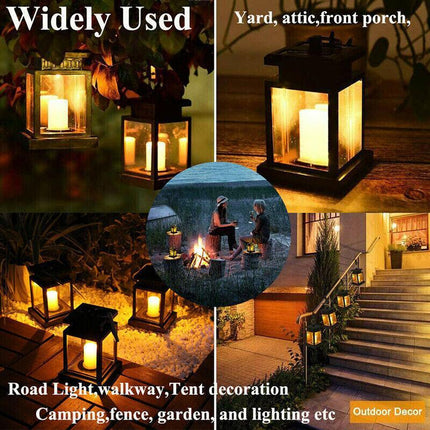 Solar Retro Classic Decorative Lamp Outdoor Waterproof Leds Hanging Light AU - Aimall