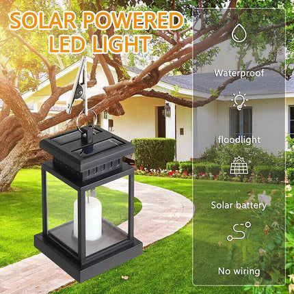 Solar Retro Classic Decorative Lamp Outdoor Waterproof Leds Hanging Light AU - Aimall
