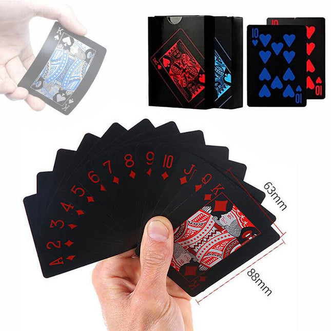 Poker Waterproof PVC Plastic Playing Cards Set Classic Magic Tricks Tool AU - Aimall