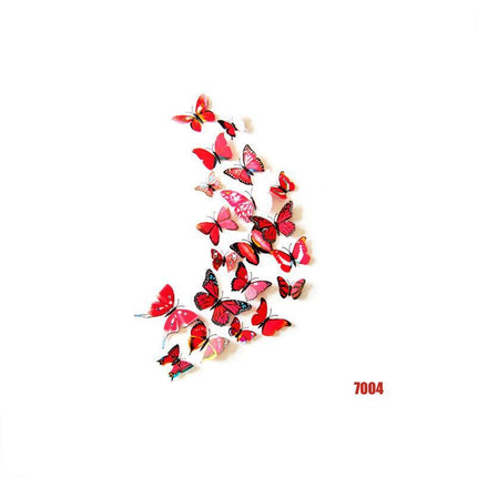 12PCS 3D Butterfly Wall Magnets Removable Sticker Decals Kids Art Nursery Decor - Aimall