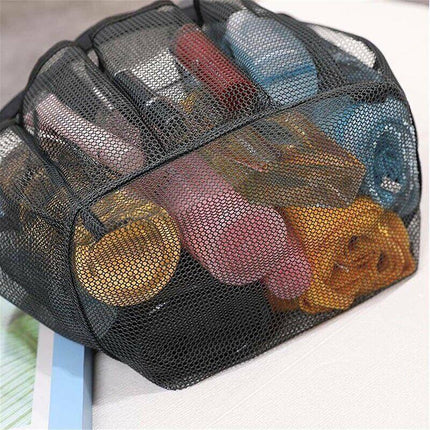 Portable Mesh Shower Bag Caddy 8 Pocket Bathroom Tote Toiletry Bath Organizer AU - Aimall