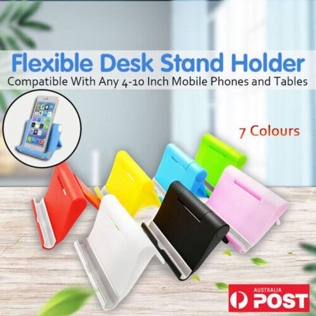Universal Desk Stand Mobile Phone Stand Holder For Tablet iPad iPhone Samsung AU - Aimall