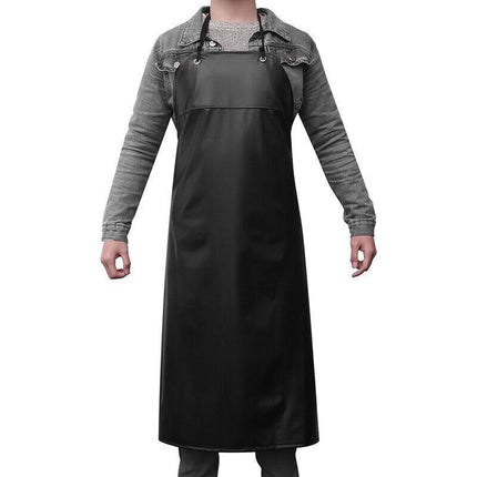 Waterproof Apron PVC Apron Chef Butcher Work Heavy duty Royal Black Best Quality - Aimall
