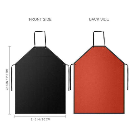 Waterproof Apron PVC Apron Chef Butcher Work Heavy duty Royal Black Best Quality - Aimall