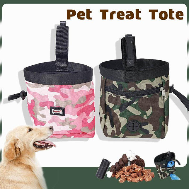 Puppy Pet Dog Obedience Training Treat Bag Feed Pouch & Training Whistle Clicker - Aimall