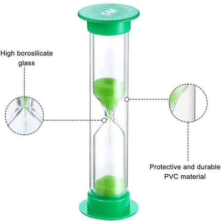6x Sand Hourglass Timer AU SET-30Second Sandtimer Transparent 30s/1/2/3/5/10Min - Aimall