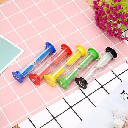 6x Sand Hourglass Timer AU SET-30Second Sandtimer Transparent 30s/1/2/3/5/10Min - Aimall
