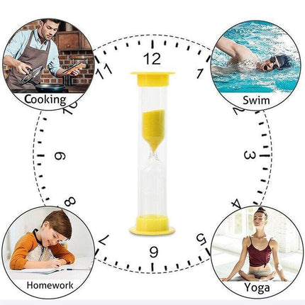 6x Sand Hourglass Timer AU SET-30Second Sandtimer Transparent 30s/1/2/3/5/10Min - Aimall