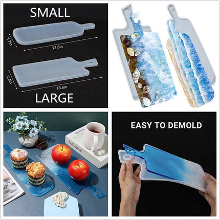 Silicone Coaster Resin Casting Mold Epoxy Fruit Tray Plate Mould Craft Tool DIY - Aimall