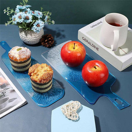 Silicone Coaster Resin Casting Mold Epoxy Fruit Tray Plate Mould Craft Tool DIY - Aimall