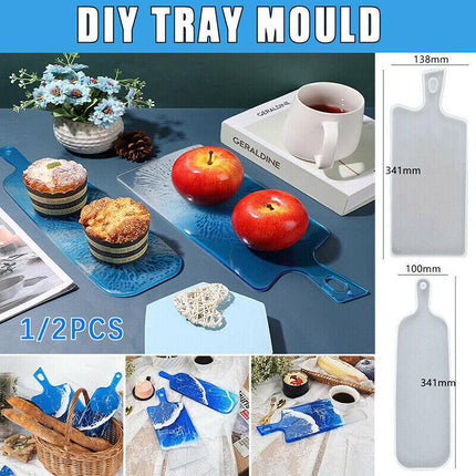Silicone Coaster Resin Casting Mold Epoxy Fruit Tray Plate Mould Craft Tool DIY - Aimall