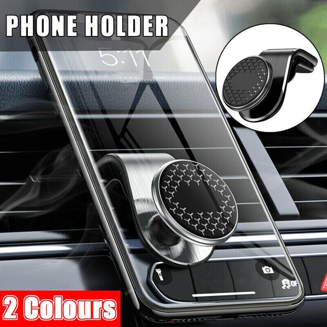 Universal Magnetic Mini Car Phone Holder 360° Rotating Stand Air Vent Mount - Aimall